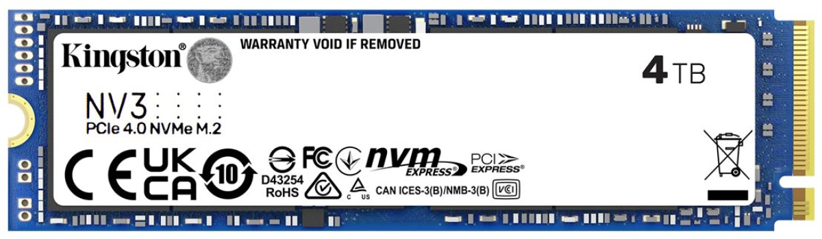 SSD KINGSTON 4TB NV3 M.2 2280 NVMeна ниска цена с бърза доставка - BestPC.BG