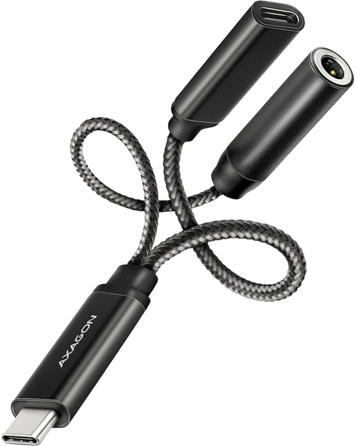 Кабел/адаптер AXAGON ADA-HCPD USB-C to 3.5mm jack - Hi-Res DAC audio adapter, 384kHz/32bit, PD 60W 3Aна ниска цена с бърза доставка - BestPC.BG