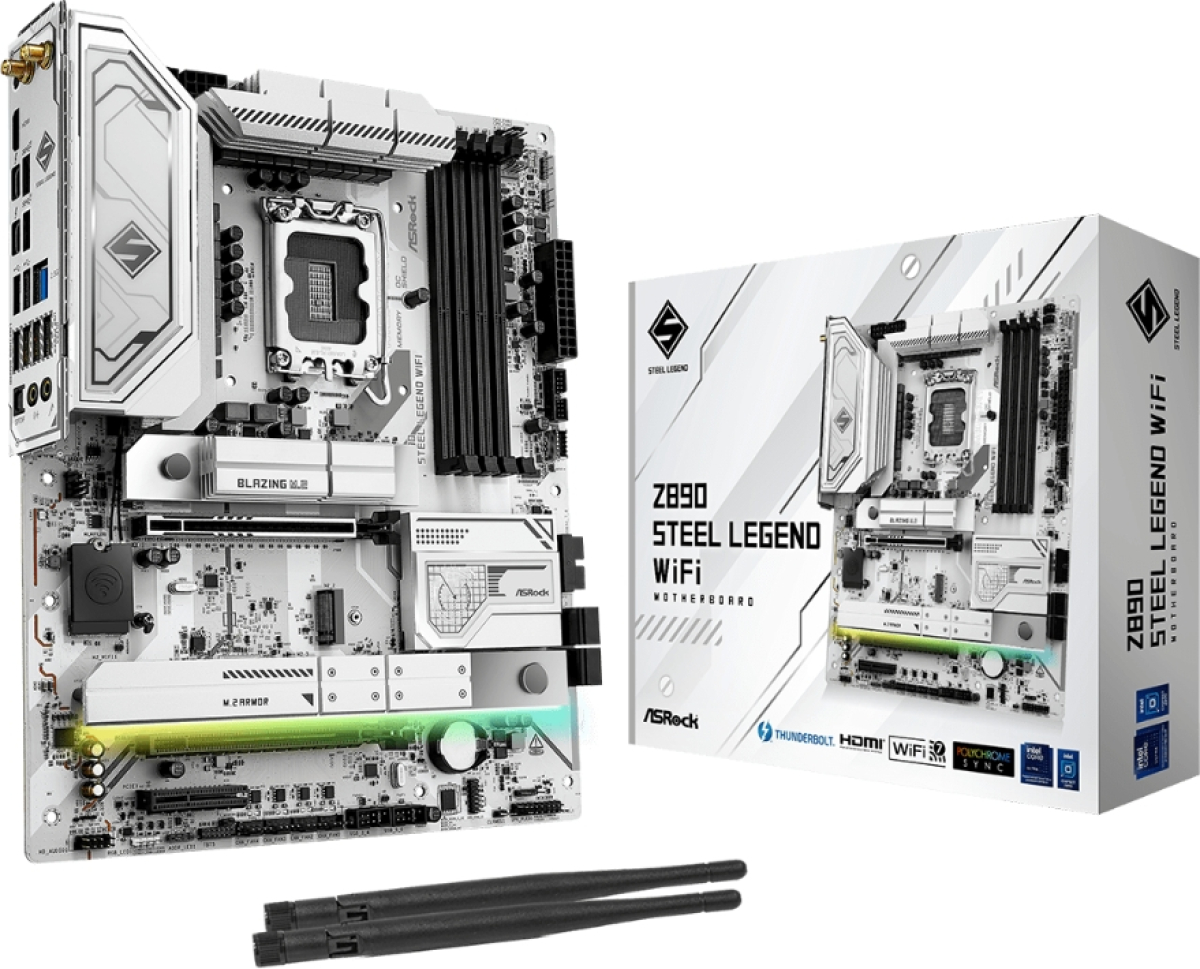 Дънна платка Asrock Z890 Steel Legend Wi-Fiна ниска цена с бърза доставка - BestPC.BG