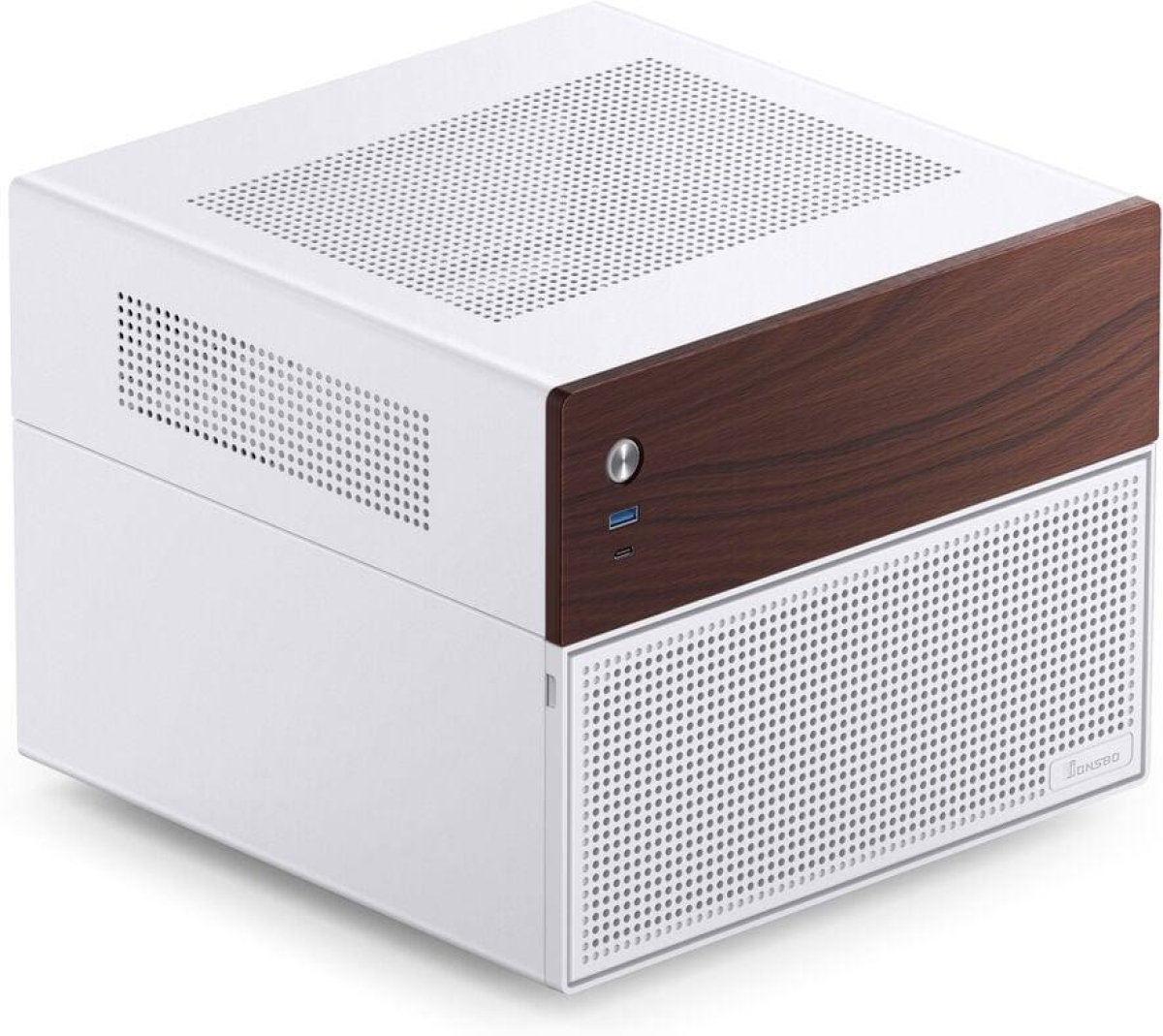 Кутия Jonsbo N4 NAS, m-ATX, Бялана ниска цена с бърза доставка - BestPC.BG