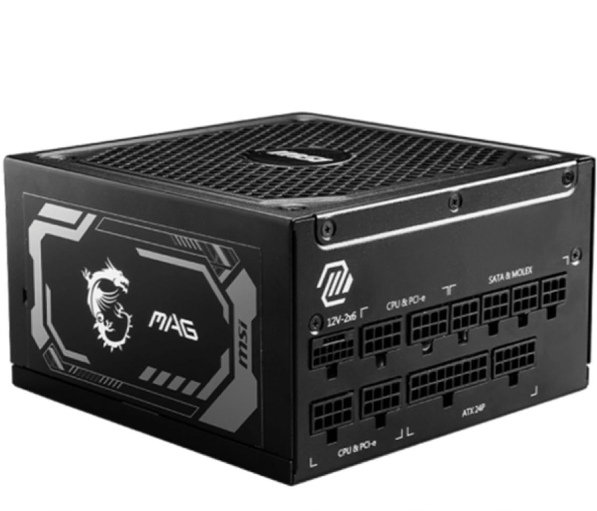 Захранване MSI MAG A1000GL PCIE5, 1000W, 80 Plus Gold, 135mm Fluid Dynamic Bearing Fanна ниска цена с бърза доставка - BestPC.BG