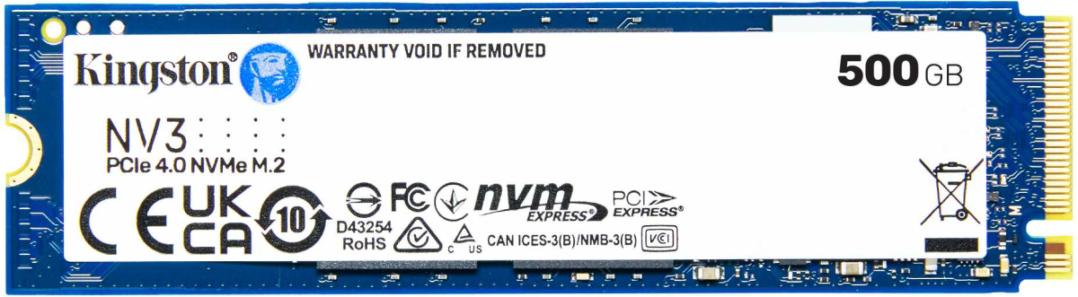 SSD Kingston’s NV3, 1TB, M.2 2280, PCIe 4.0 x4 NVMe, NAND 3Dна ниска цена с бърза доставка - BestPC.BG