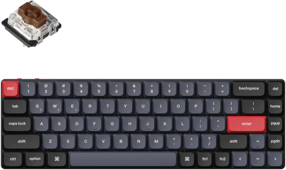 Клавиатура Геймърска Keychron K7 Pro QMK-VIA 65% Hot-Swappable Low Profile Gateron Brown Switchна ниска цена с бърза доставка - BestPC.BG
