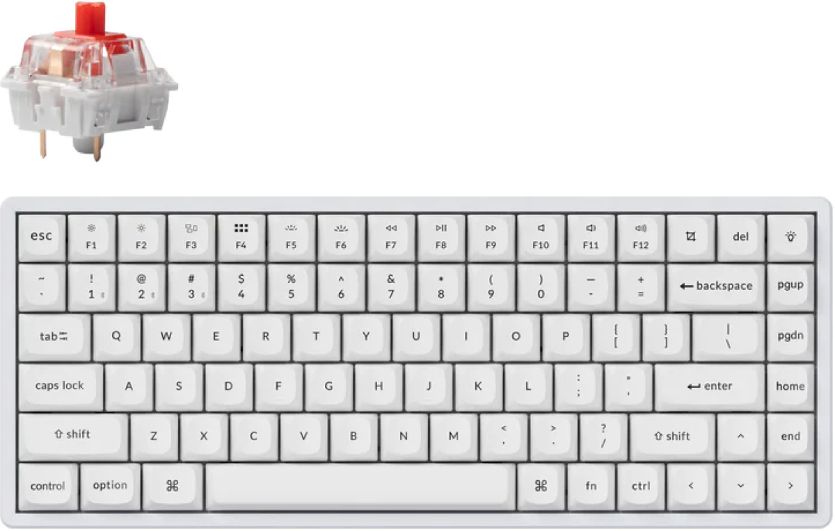 Геймърска механична клавиатура Keychron K2 Pro White QMK-VIA - K2P-P1, Бялана ниска цена с бърза доставка - BestPC.BG