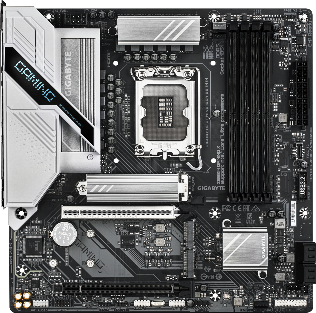 Дънна платка GIGABYTE Z890M GAMING X, LGA 1851, 4 х DDR5, 256 GB, Micro ATXна ниска цена с бърза доставка - BestPC.BG