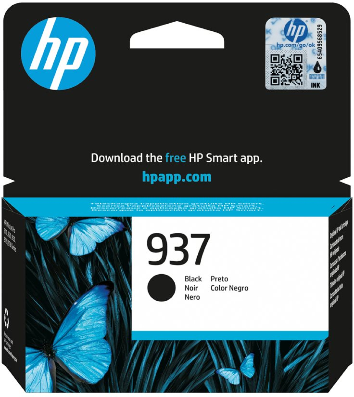 Касета с мастило HP 937 Black Original Ink Cartridgeна ниска цена с бърза доставка - BestPC.BG