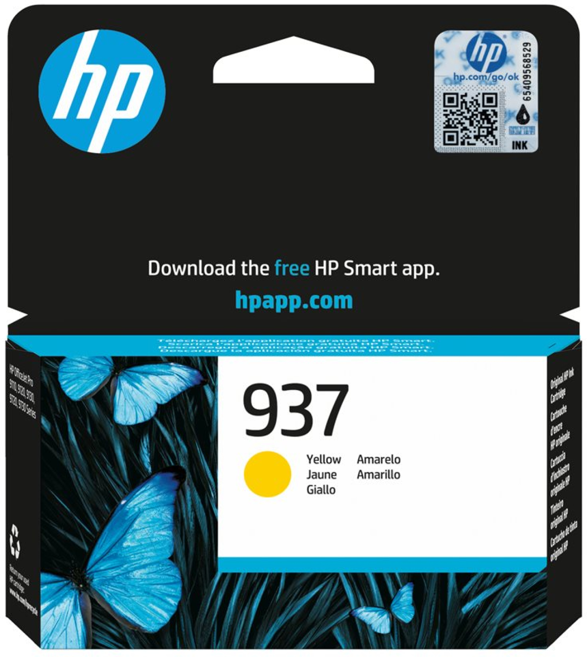 Касета с мастило HP 937 Yellow Original Ink Cartridgeна ниска цена с бърза доставка - BestPC.BG