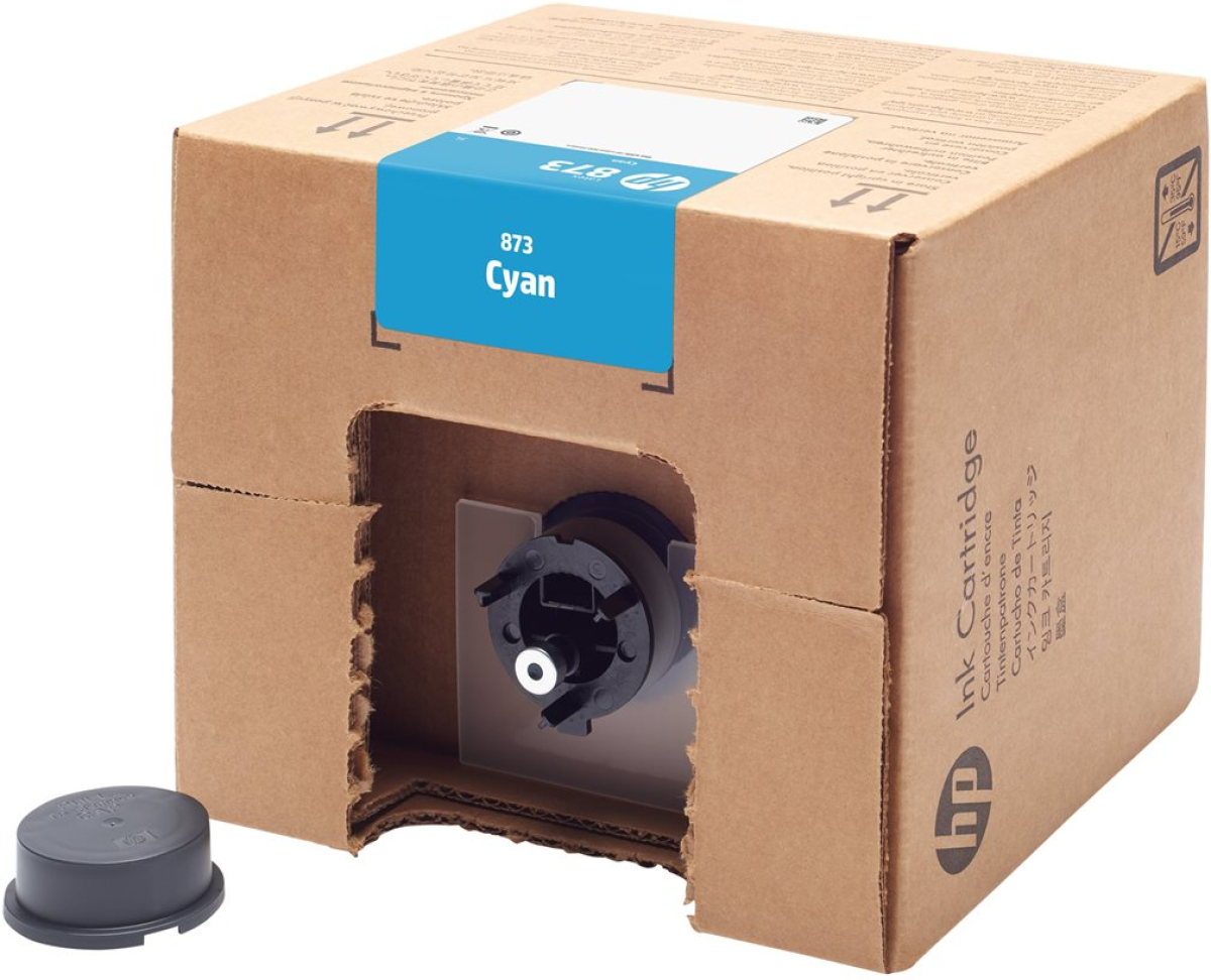 Касета с мастило HP 873 3-liter Cyan Latex Ink Cartridgeна ниска цена с бърза доставка - BestPC.BG
