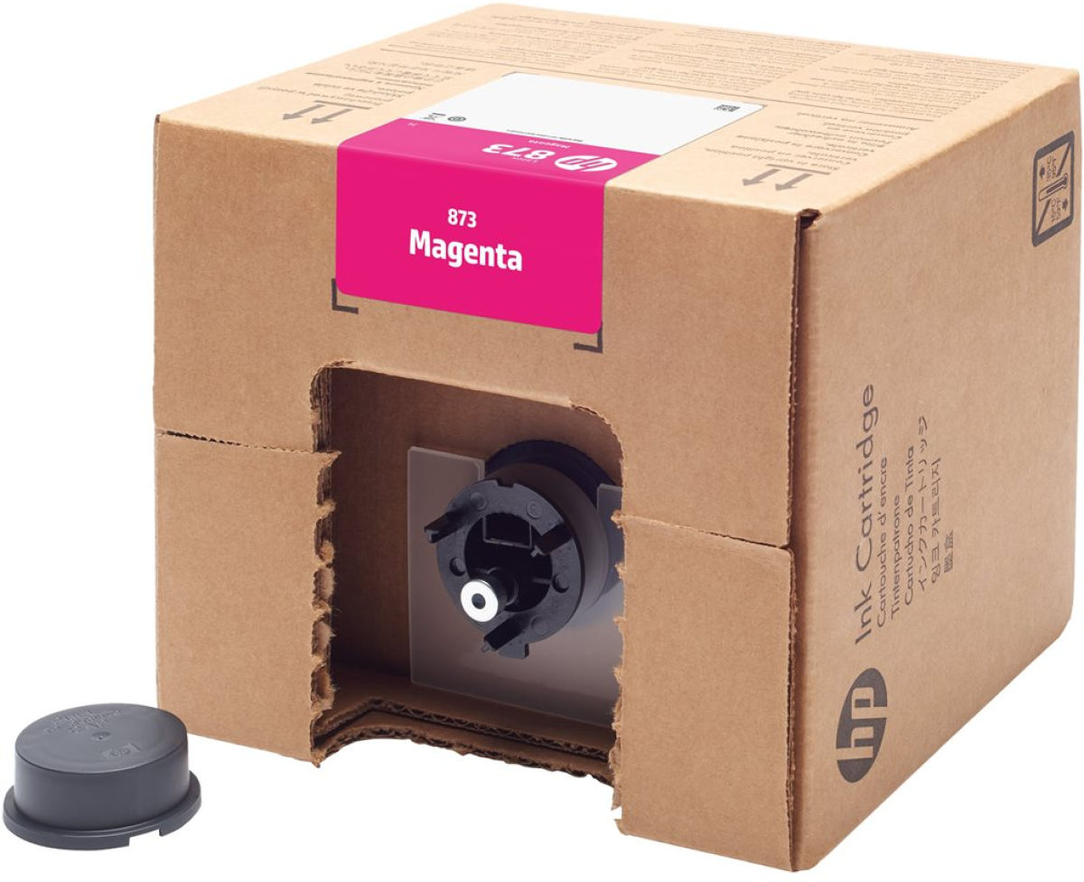 Касета с мастило HP 873 3-liter Magenta Latex Ink Cartridgeна ниска цена с бърза доставка - BestPC.BG