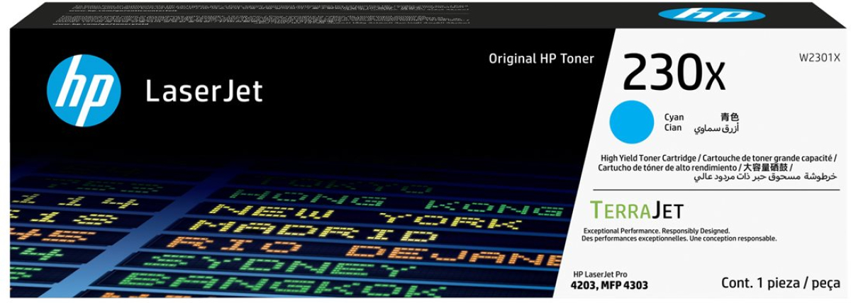 Тонер за лазерен принтер HP 230X Cyan Original LaserJet Toner Cartridgeна ниска цена с бърза доставка - BestPC.BG