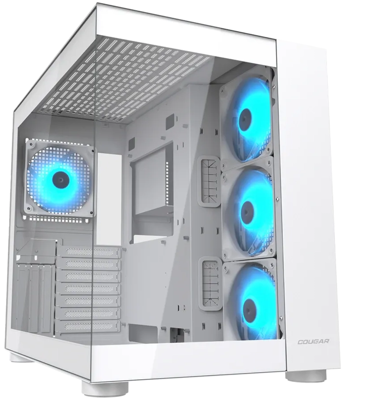 Кутия COUGAR FV150 RGB PC Case, Mid tower, Бялна ниска цена с бърза доставка - BestPC.BG