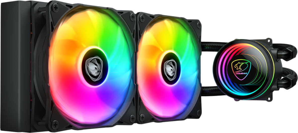 COUGAR AIO Течно охлаждане Poseidon Elite ARGB 240 Черенна ниска цена с бърза доставка - BestPC.BG