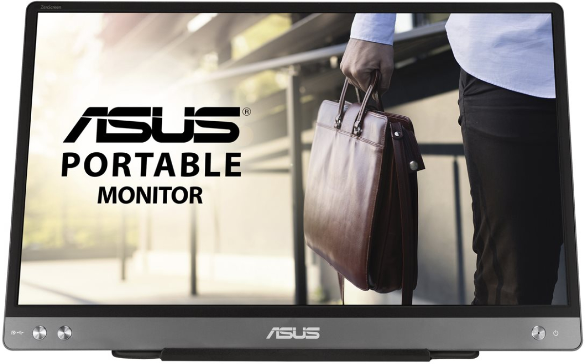 Монитор ASUS ZenScreen MB14AC Portable, USB 14-инчов, IPS FHD, USB Type-C, Повърхност против отблясъцина ниска цена с бърза доставка - BestPC.BG