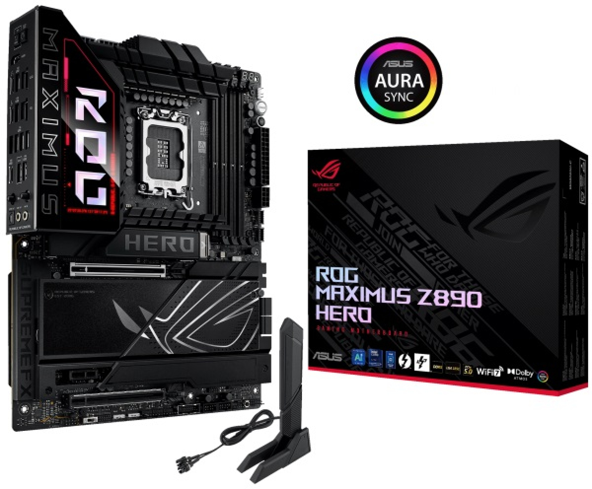Дънна платка ASUS ROG MAXIMUS Z890 HERO, LGA1851, Core Ultra, 4х DDR5, 5000 Mb/s, 802.11axна ниска цена с бърза доставка - BestPC.BG