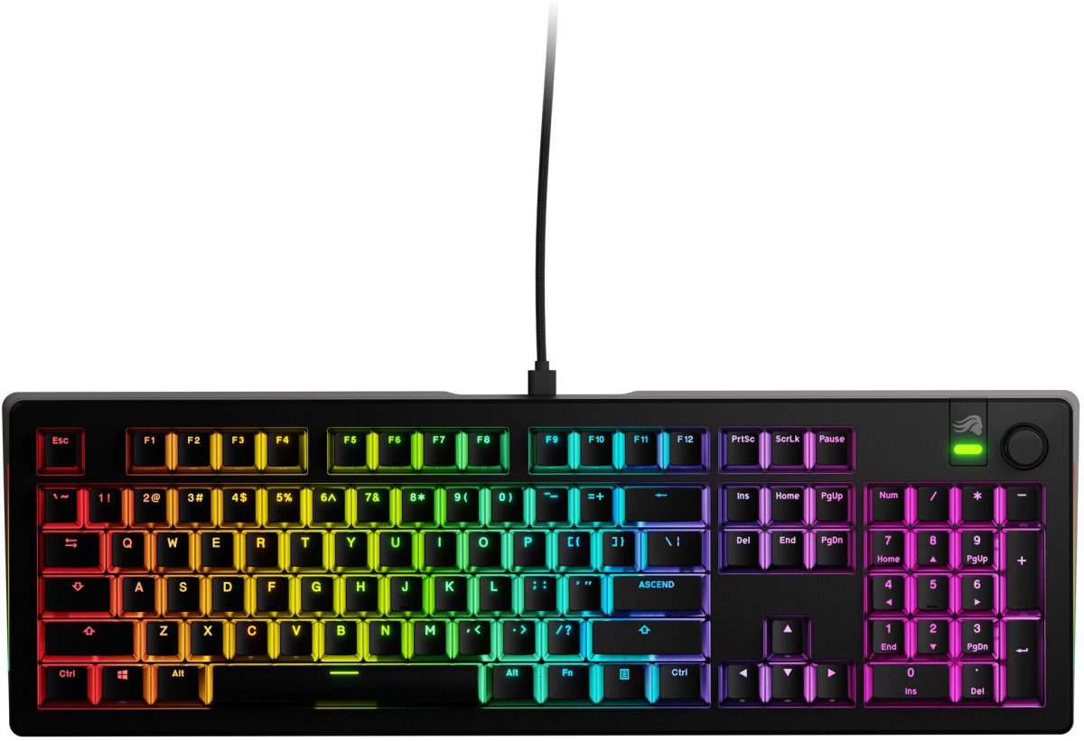 Клавиатура Геймърска Glorious GMMK 3 100% Black - Fox Linear Switches, Чернана ниска цена с бърза доставка - BestPC.BG