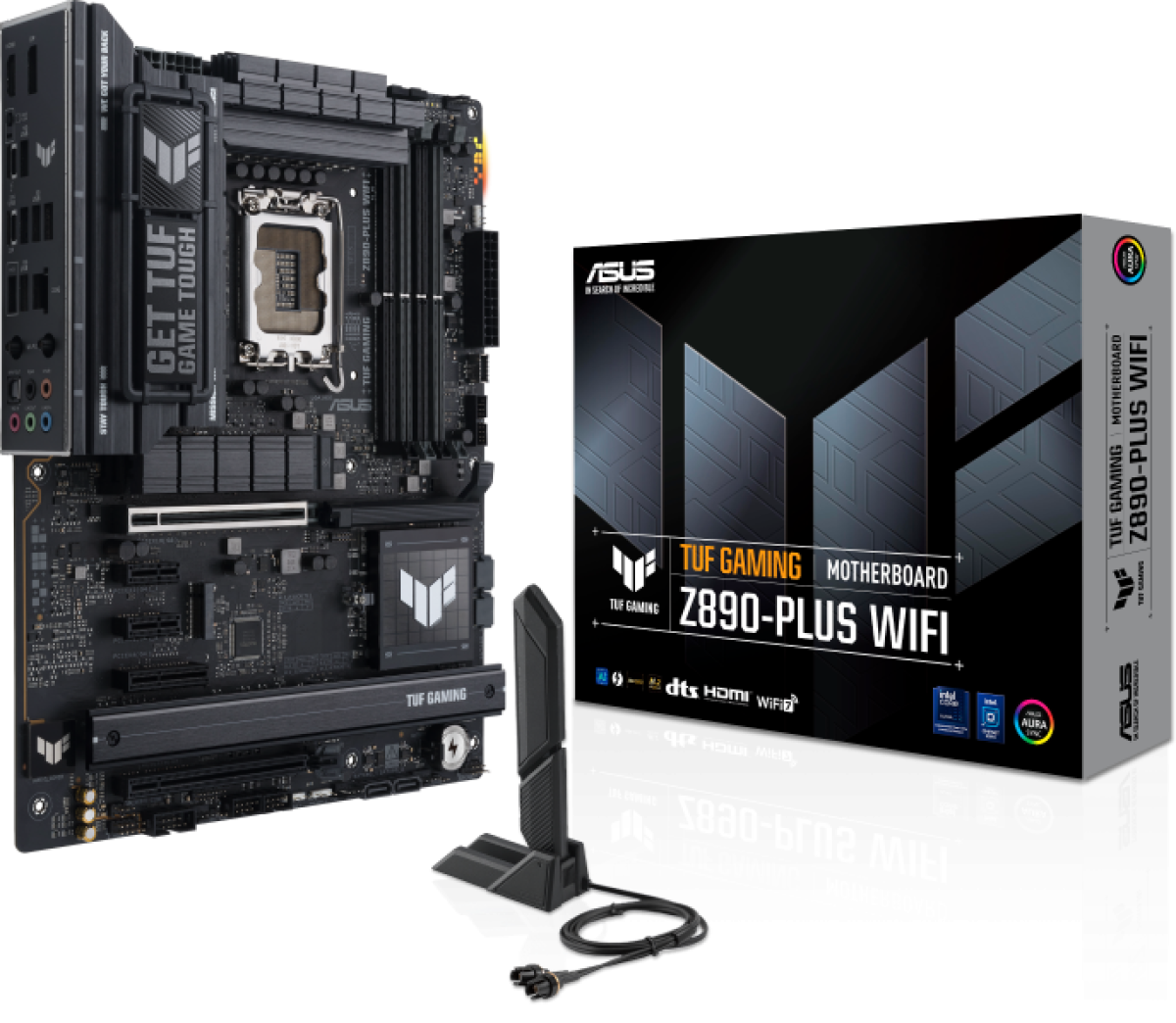 Дънна платка ASUS TUF GAMING Z890-PLUS WIFI, Intel Core Ultra Series 2 Ready, DDR5, PCIe 5.0на ниска цена с бърза доставка - BestPC.BG