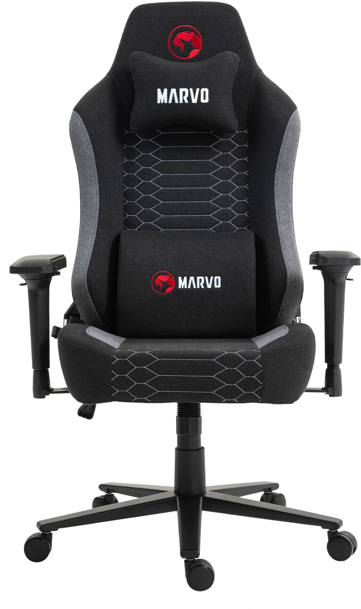 Marvo геймърски стол Gaming Chair - CH-178 Черен/Червен/Сивна ниска цена с бърза доставка - BestPC.BG