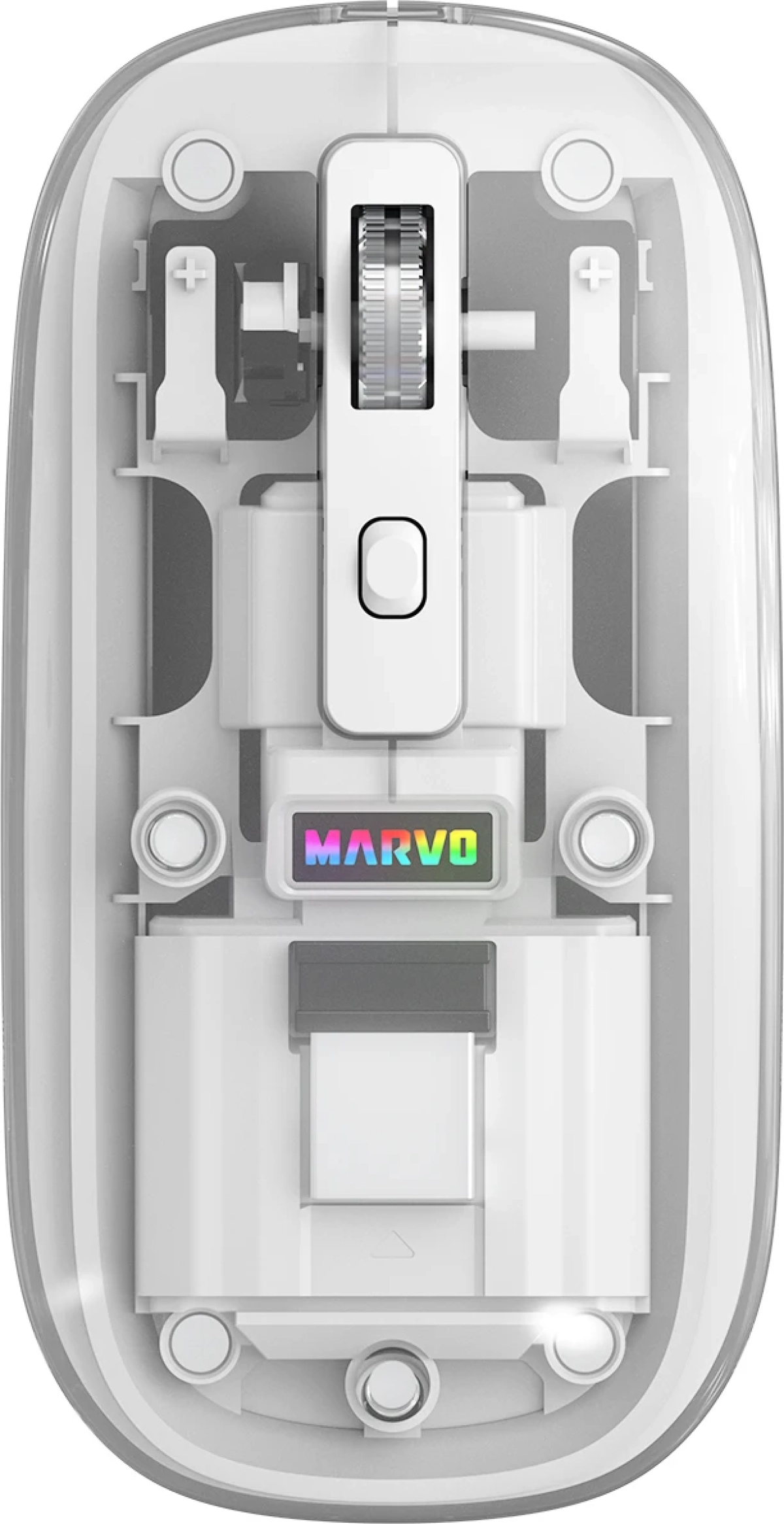 Мишка Marvo M810W, 1600dpi, 2.4G, Bluetooth, Подсветка, За лява и дясна ръка, Бялна ниска цена с бърза доставка - BestPC.BG