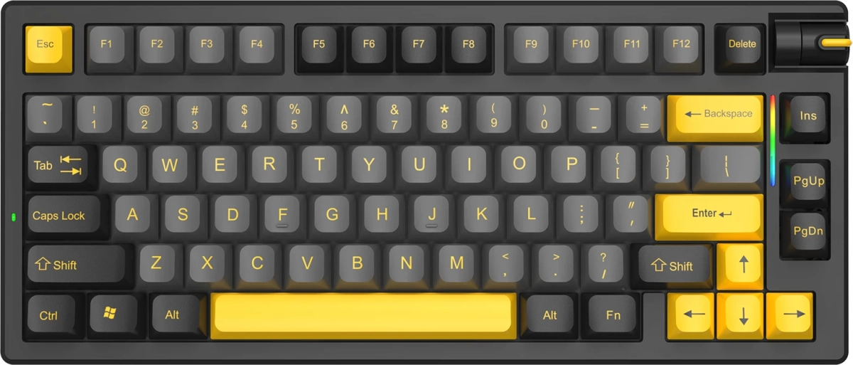 Клавиатура Marvo Mega 80W, Bluetooth 5.0, 2.4G, Механична, RGB, Геймърска, 80 бутона, Черенна ниска цена с бърза доставка - BestPC.BG