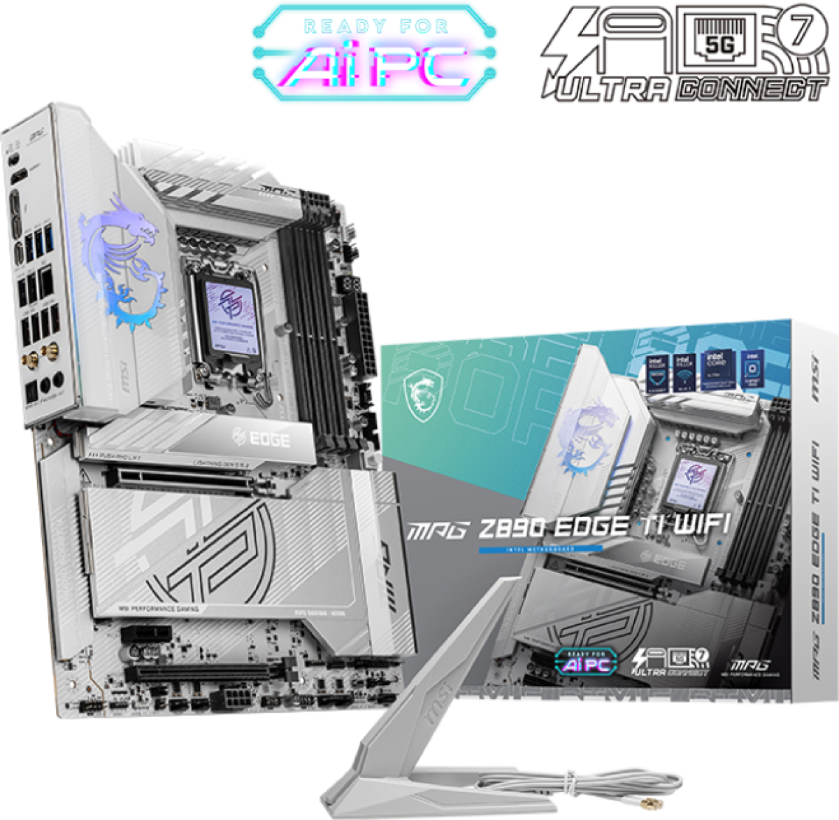 Дънна платка MSI MPG Z890 EDGE TI WIFI, DDR5, ATX, LGA 1851, Intel Z890на ниска цена с бърза доставка - BestPC.BG