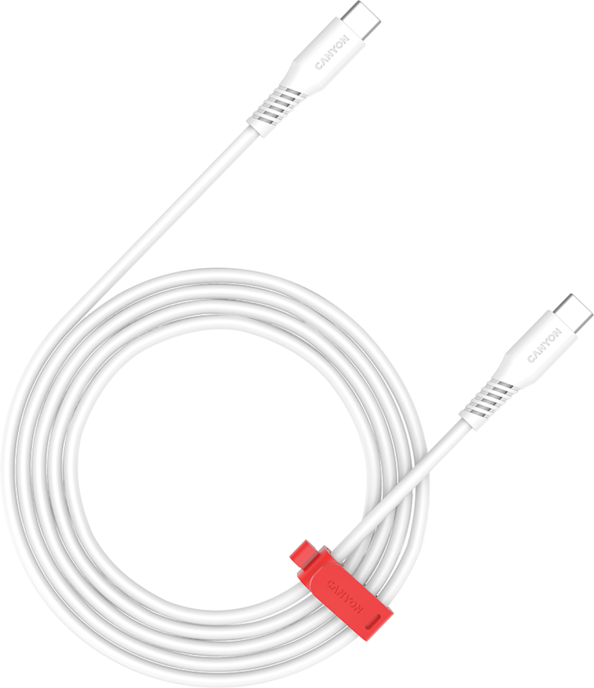 Кабел/адаптер CANYON cable CC60SC C-C 60W 1.2m Whiteна ниска цена с бърза доставка - BestPC.BG