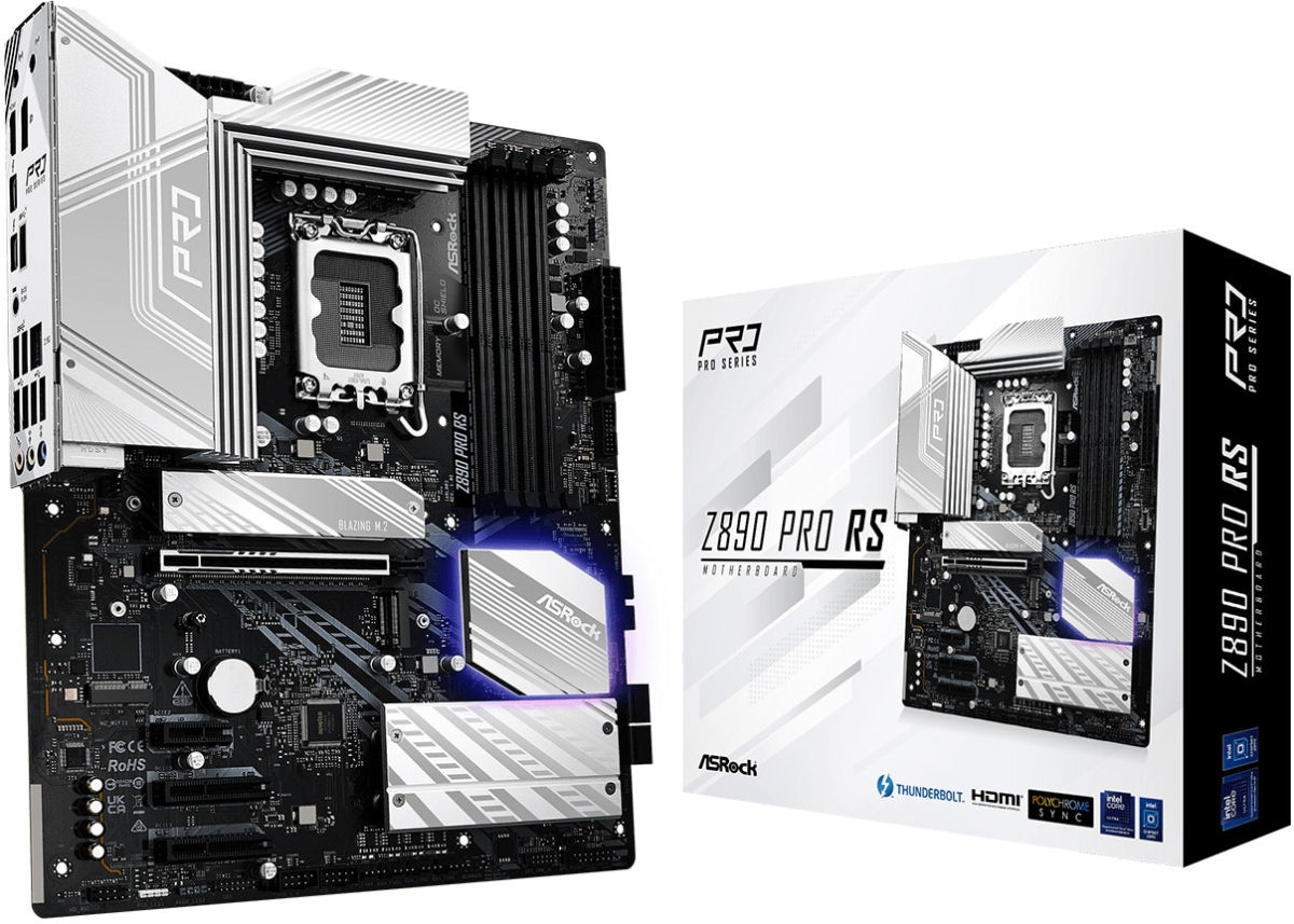 Дънна платка ASRock Z890 Pro-A, Z890, LGA1851, DDR5, PCI-E 5.0, 3x Hyper M.2 Socketsна ниска цена с бърза доставка - BestPC.BG