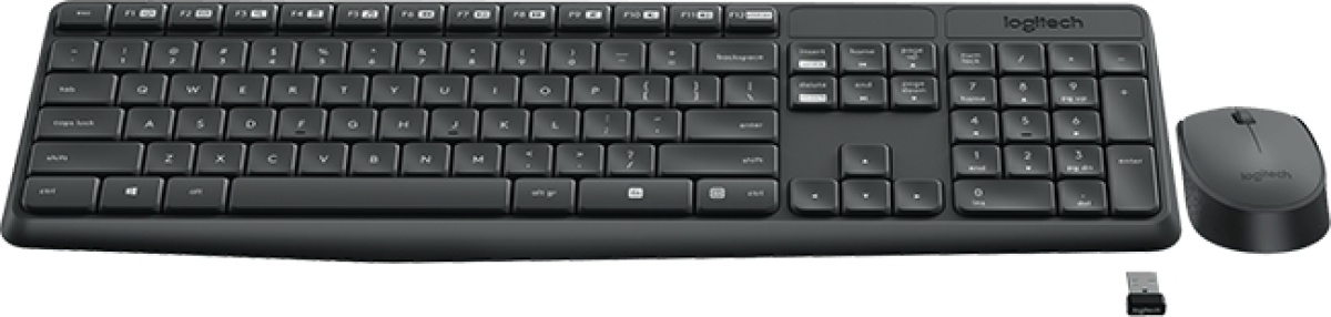 Комплект клавиатура и мишка Logitech MK235U, БДС кирилизация, безжична, черна - 920-007931на ниска цена с бърза доставка - BestPC.BG