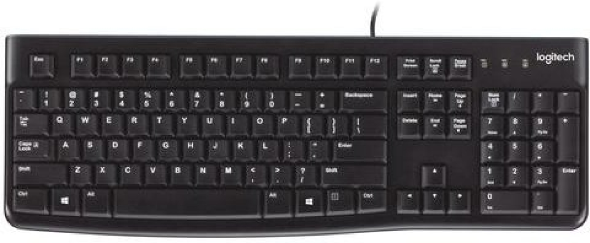КЛАВИАТУРА LOGITECH K120U US USB - С БДС КИРИЛИЗАЦИЯ (WITH BDS CYRILLIC) - Черна- PN 920-002508на ниска цена с бърза доставка - BestPC.BG