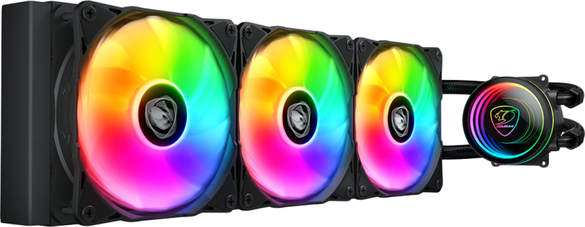 Водно охлаждане COUGAR POSEIDON ELITE ARGB 360 Black AiO Liquid Watercoolingна ниска цена с бърза доставка - BestPC.BG