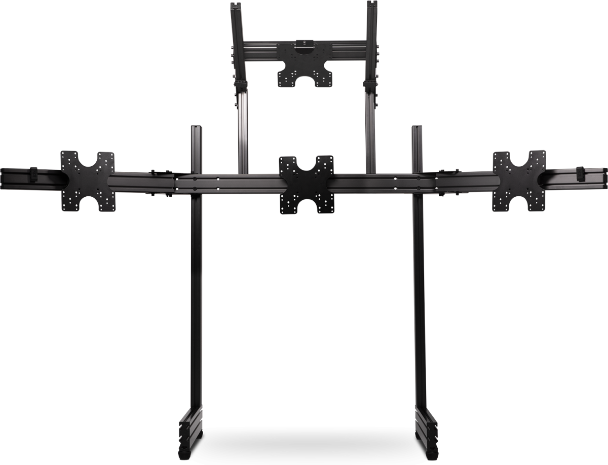 Стойка за монитор Next Level Racing Elite Freestanding Quad Monitor Stand Carbon Greyна ниска цена с бърза доставка - BestPC.BG