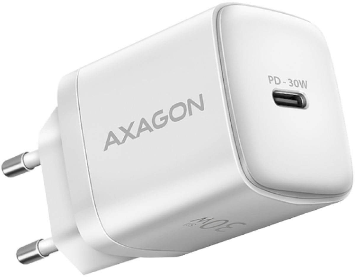 Принадлежност за смартфон AXAGON ACU-PD30W wall charger 1x QC3.0/AFC/FCP/PD type-C, 30W, whiteна ниска цена с бърза доставка - BestPC.BG