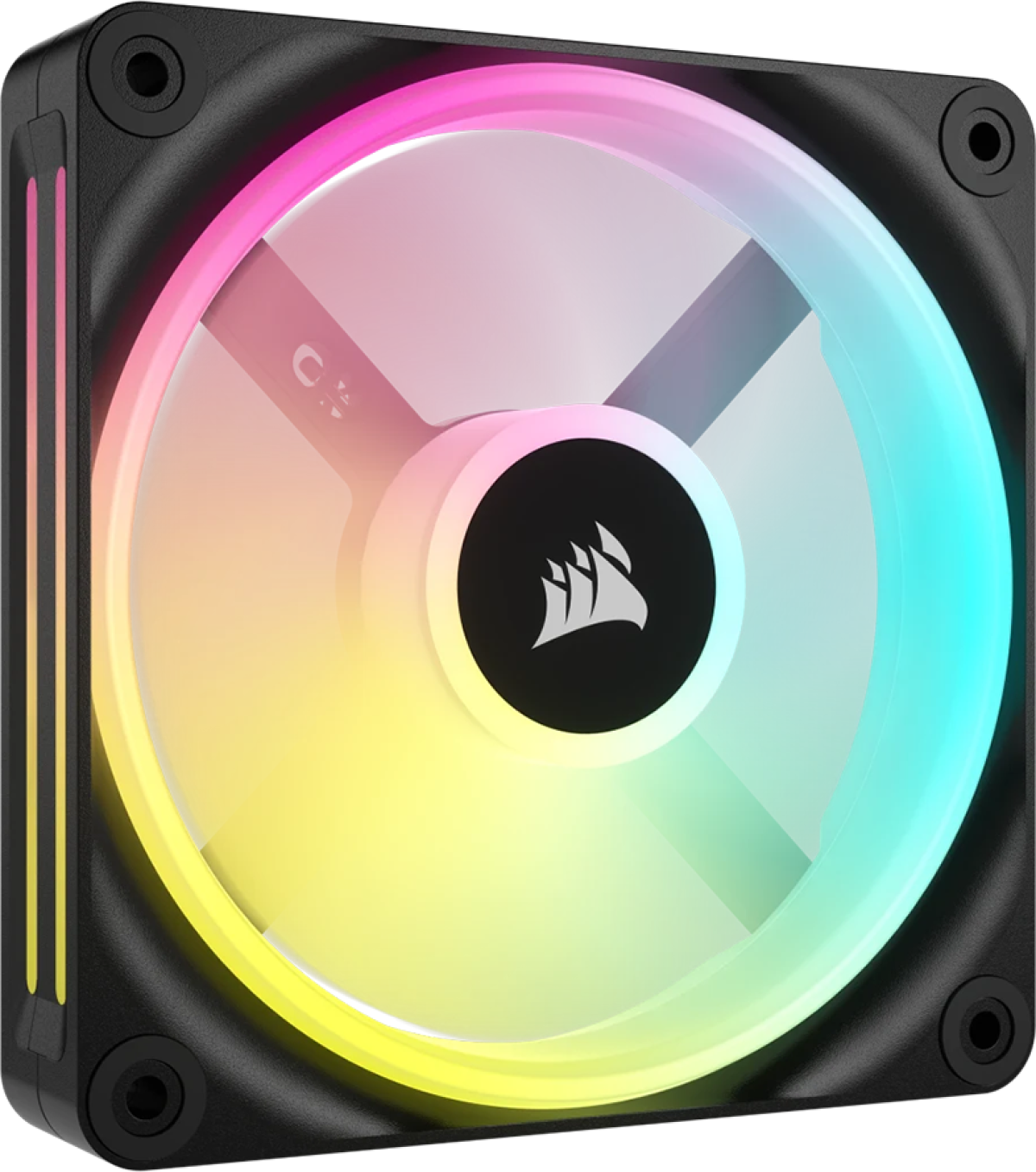 Серия CORSAIR QX RGB, iCUE LINK QX120 RGB, 120 мм RGB вентилатор с магнитен куполна ниска цена с бърза доставка - BestPC.BG