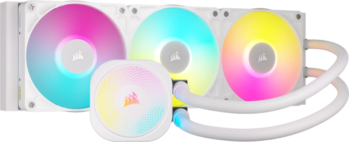 Водно охлаждане CCORSAIR iCUE LINK TITAN 360 RX RGB Бял AIO, 360 mm радиаторна ниска цена с бърза доставка - BestPC.BG