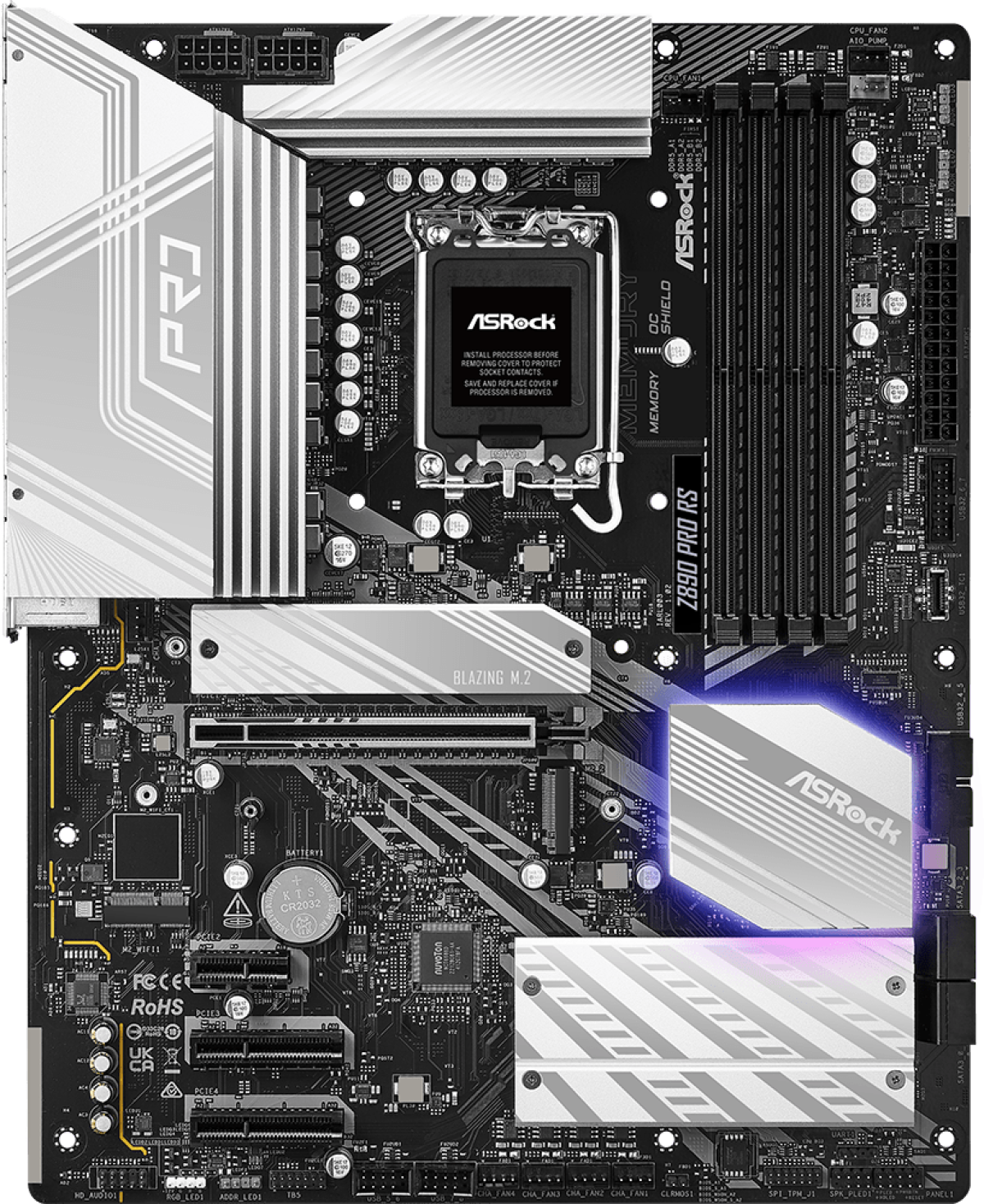 Дънна платка ASRock Z890 Pro RS, LGA 1851на ниска цена с бърза доставка - BestPC.BG