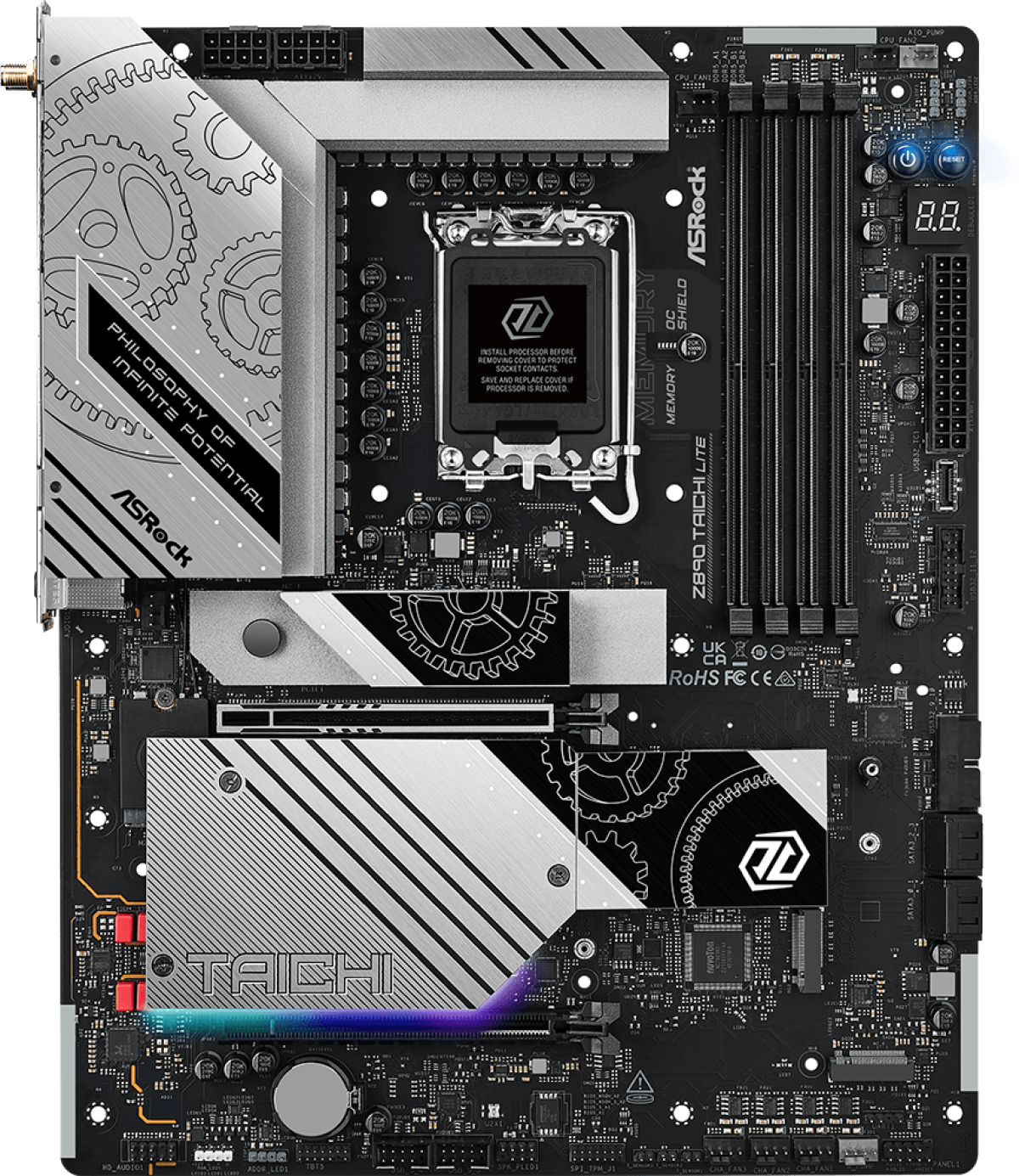 Дънна платка ASRock Z890 TAICHI LITE WIFI, LGA 1851на ниска цена с бърза доставка - BestPC.BG