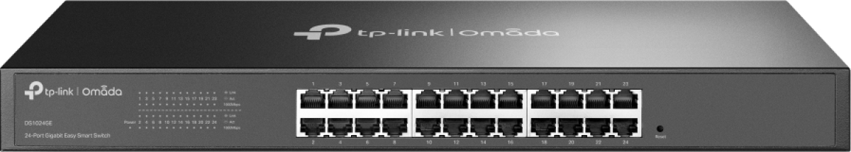 Комутатор/Суич TP-Link Omada DS1024GE, 24-портов Gigabit Easy Smart настолен комутаторна ниска цена с бърза доставка - BestPC.BG