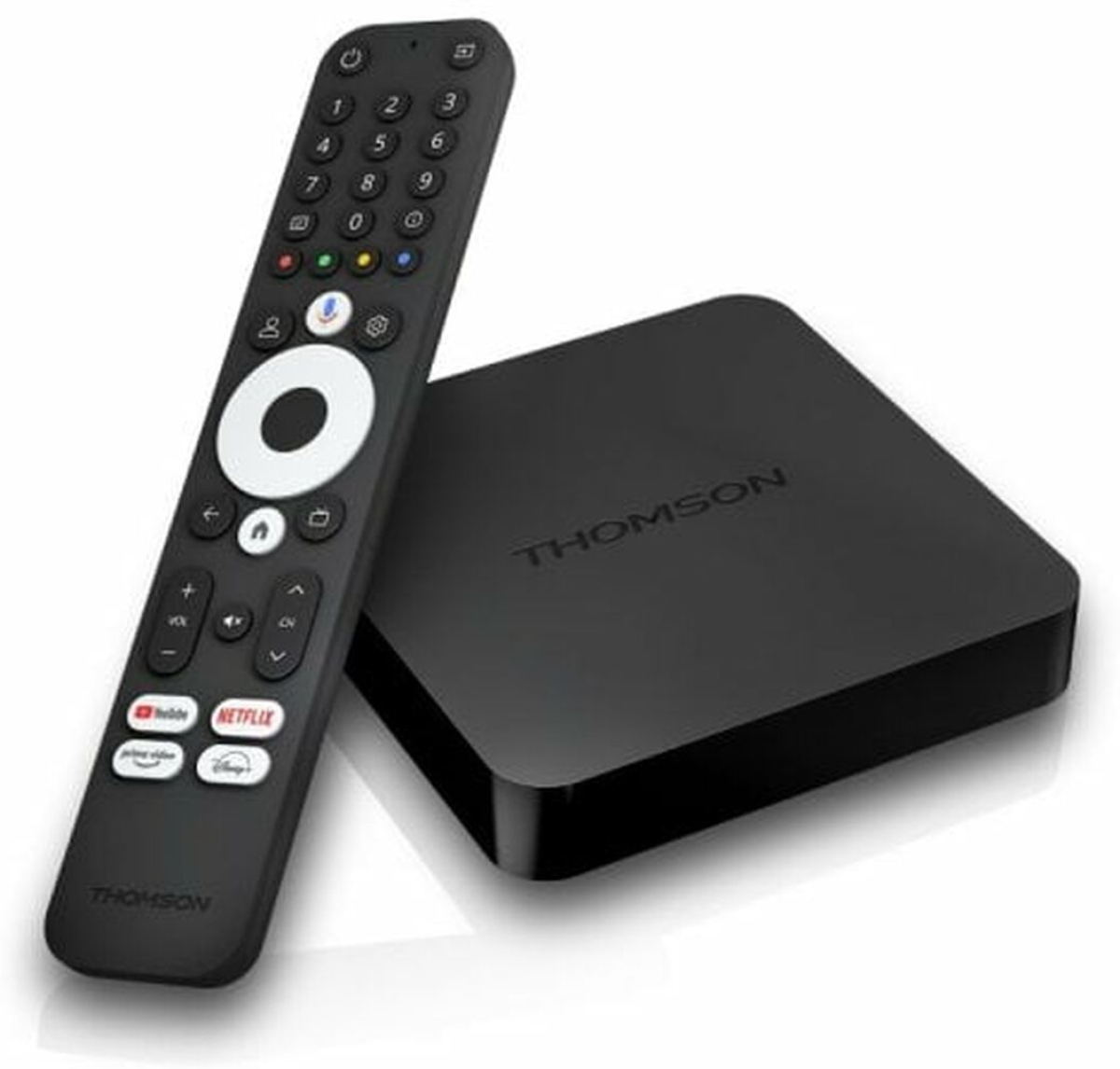 Мултимедиен продукт Thomson Streaming Box 240UK, 2GB RAM, 8GB Flash памет, 4K UHD, Google TV, Google Voice Control, Wifi, Googlecast вграденна ниска цена с бърза доставка - BestPC.BG