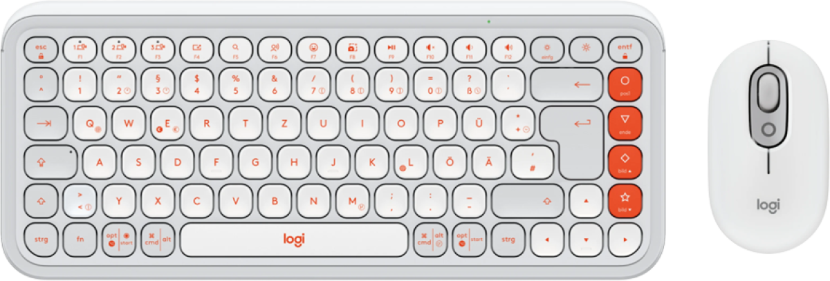 Клавиатура LOGITECH POP ICON COMBO - OFF WHITE - US INT\'L - BT - INTNL-973 бялана ниска цена с бърза доставка - BestPC.BG