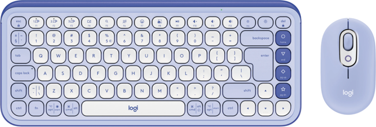 Клавиатура LOGITECH POP ICON COMBO - LILAC - US INT'L - BT - INTNL-973на ниска цена с бърза доставка - BestPC.BG