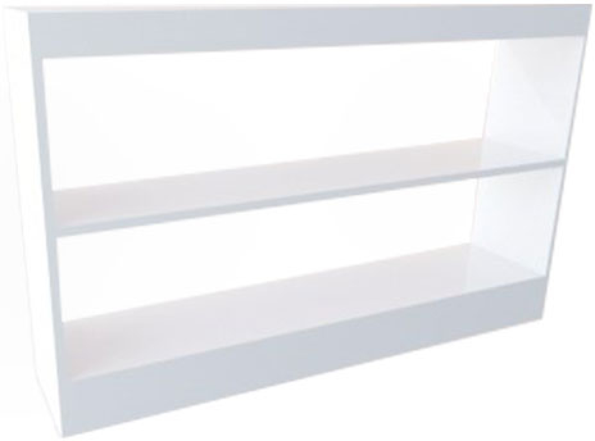 Продукт Надстройка-етажерка RFG Labo, 1200 х 250 х 750 mm, ПДЧна ниска цена с бърза доставка - BestPC.BG