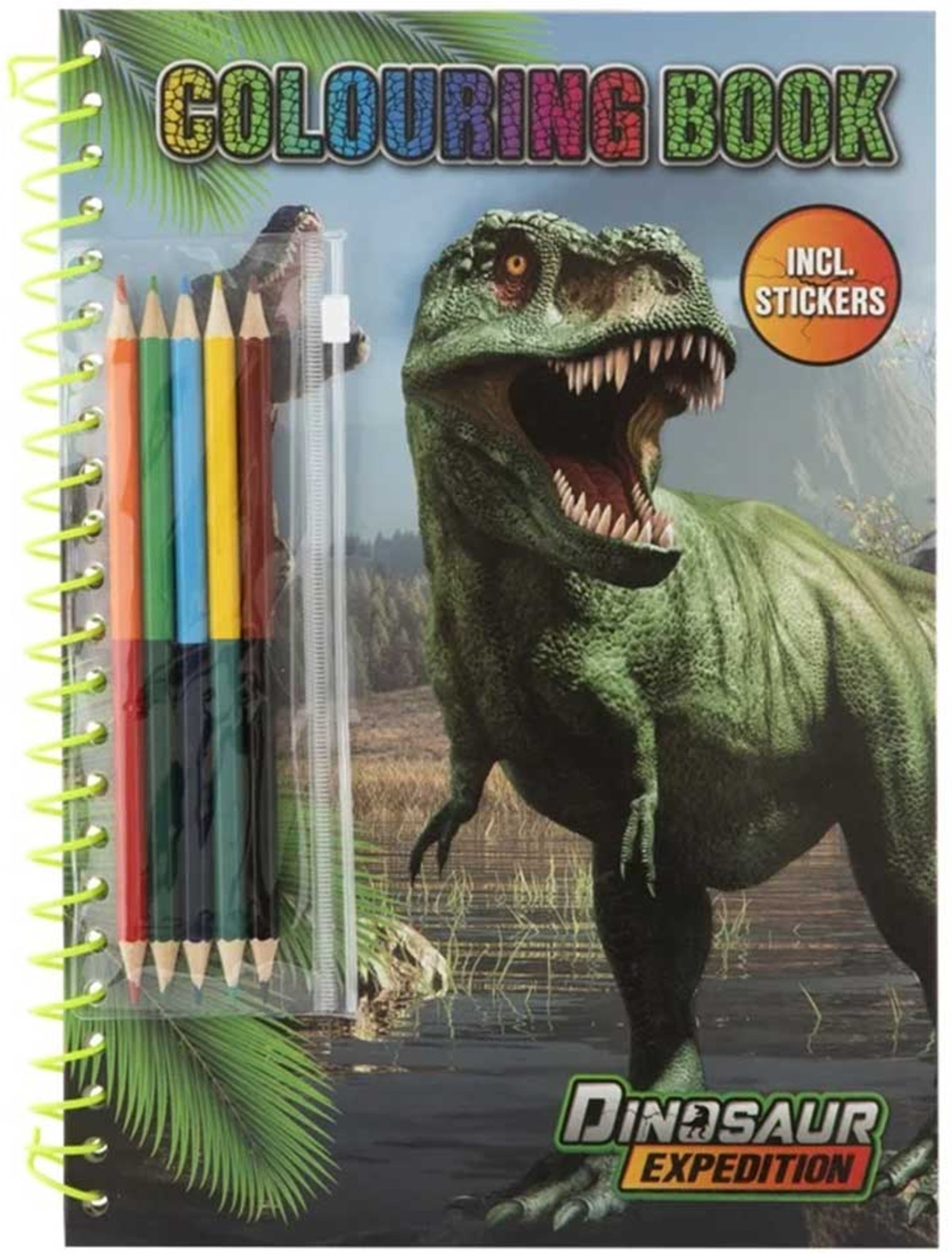 Moxy Книжка за оцветяване Динозаври, А4, 30 листа, с 5 двойни моливана ниска цена с бърза доставка - BestPC.BG