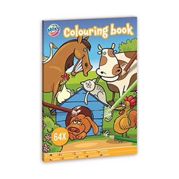 Moxy Книжка за оцветяване Животни, А4, 64 страницина ниска цена с бърза доставка - BestPC.BG