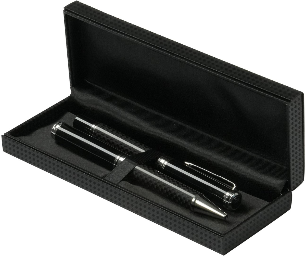 Комплект химикалка и ролер Carbon, метални, чернина ниска цена с бърза доставка - BestPC.BG