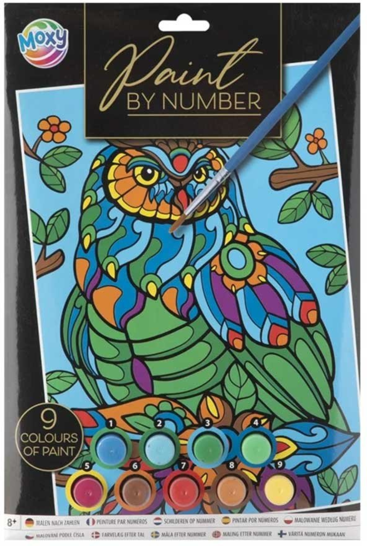 Moxy Рисуване по номера Бухал, A4на ниска цена с бърза доставка - BestPC.BG