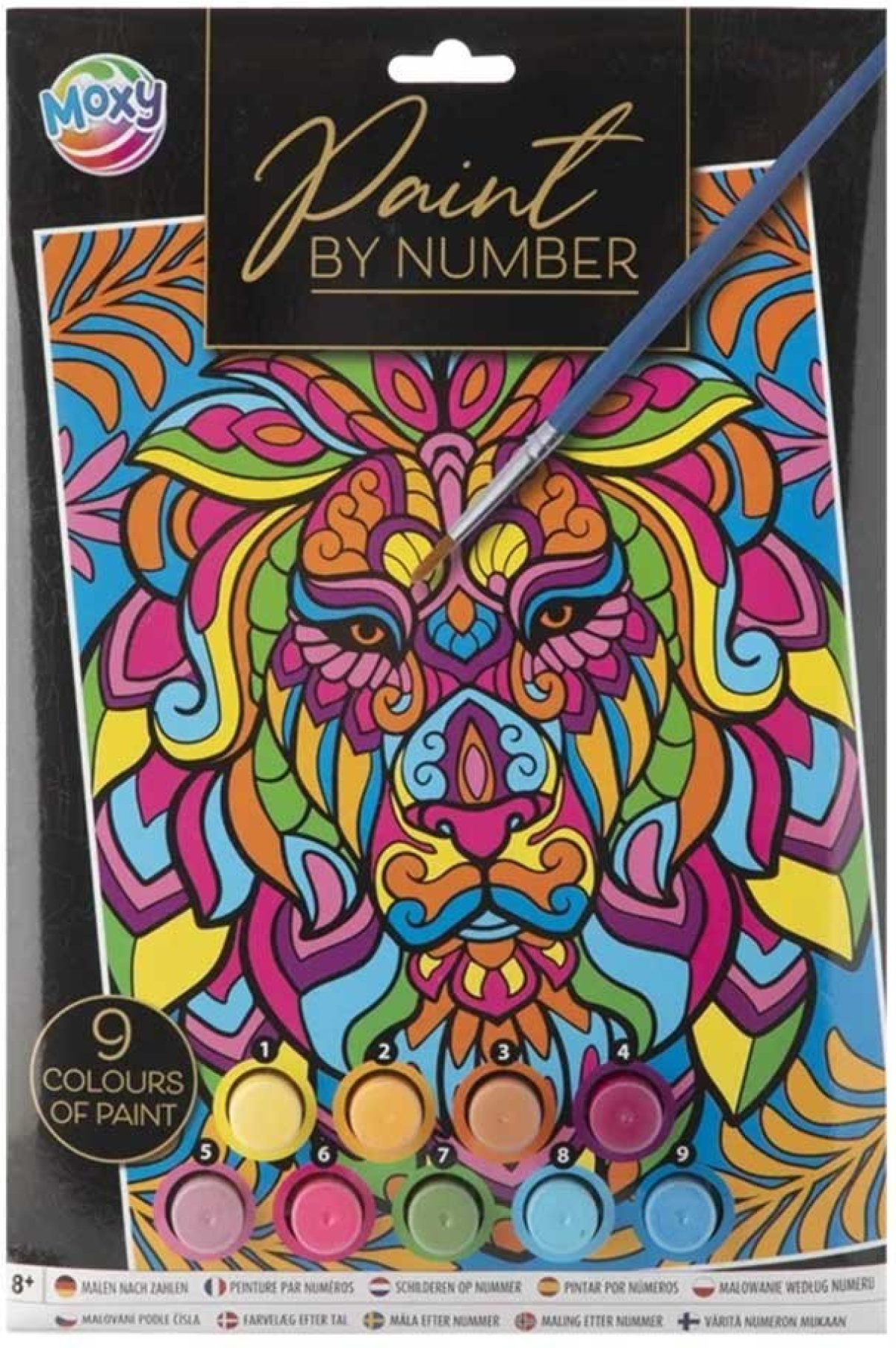 Moxy Рисуване по номера Лъв, A4на ниска цена с бърза доставка - BestPC.BG