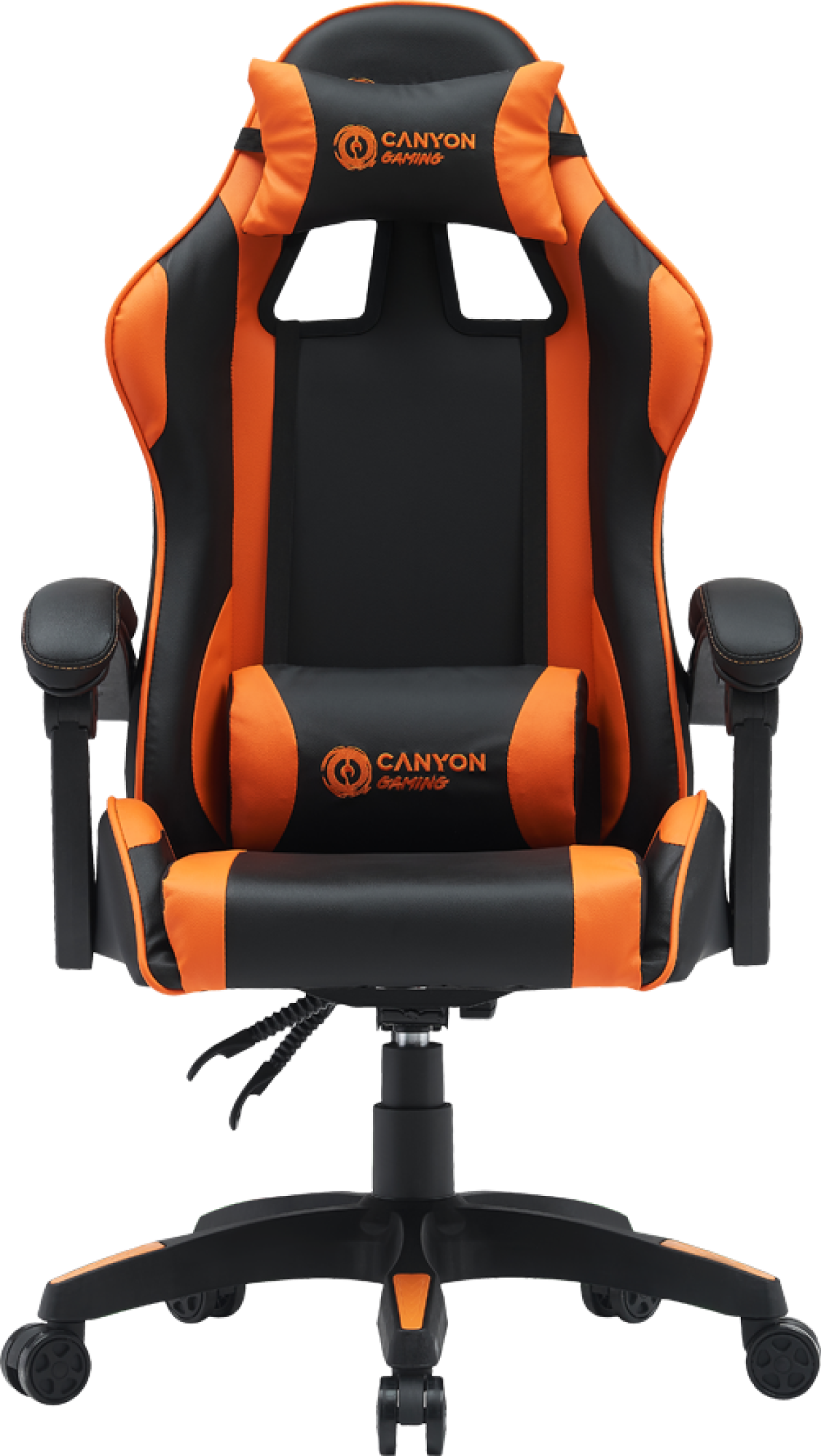 Геймърски стол CANYON gaming chair Core SGCH2, Черен/Оранжевна ниска цена с бърза доставка - BestPC.BG