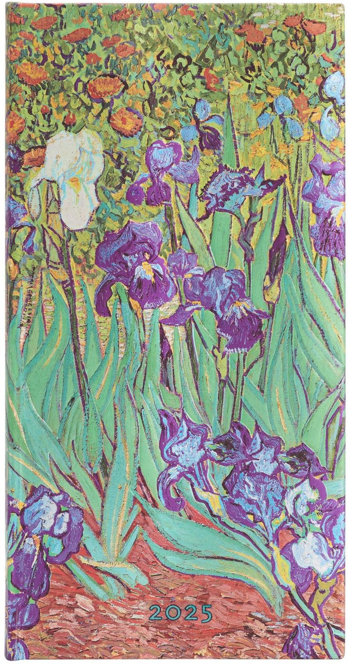 Paperblanks Планер Van Gogh's Irises, Slim, хоризонтален, твърда корица, 80 листа, за 2025 годинана ниска цена с бърза доставка - BestPC.BG