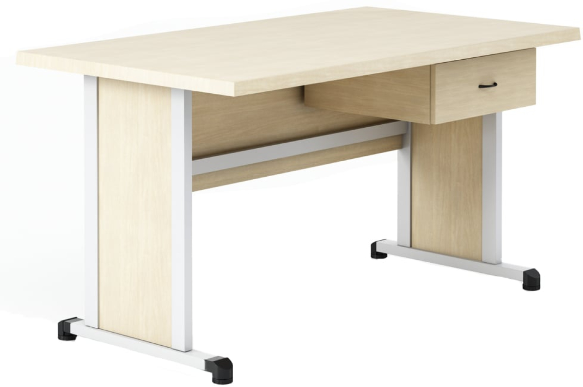 Бюро Работно RFG Учителска маса Edu, 1200 х 700 х 750 мм, плот цвят дъб, Сив метална ниска цена с бърза доставка - BestPC.BG