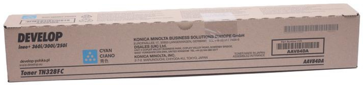 Тонер касета DEVELOP TN-328C, ineo + 251i, + 301i, + 361i, 28000 к., Cyanна ниска цена с бърза доставка - BestPC.BG