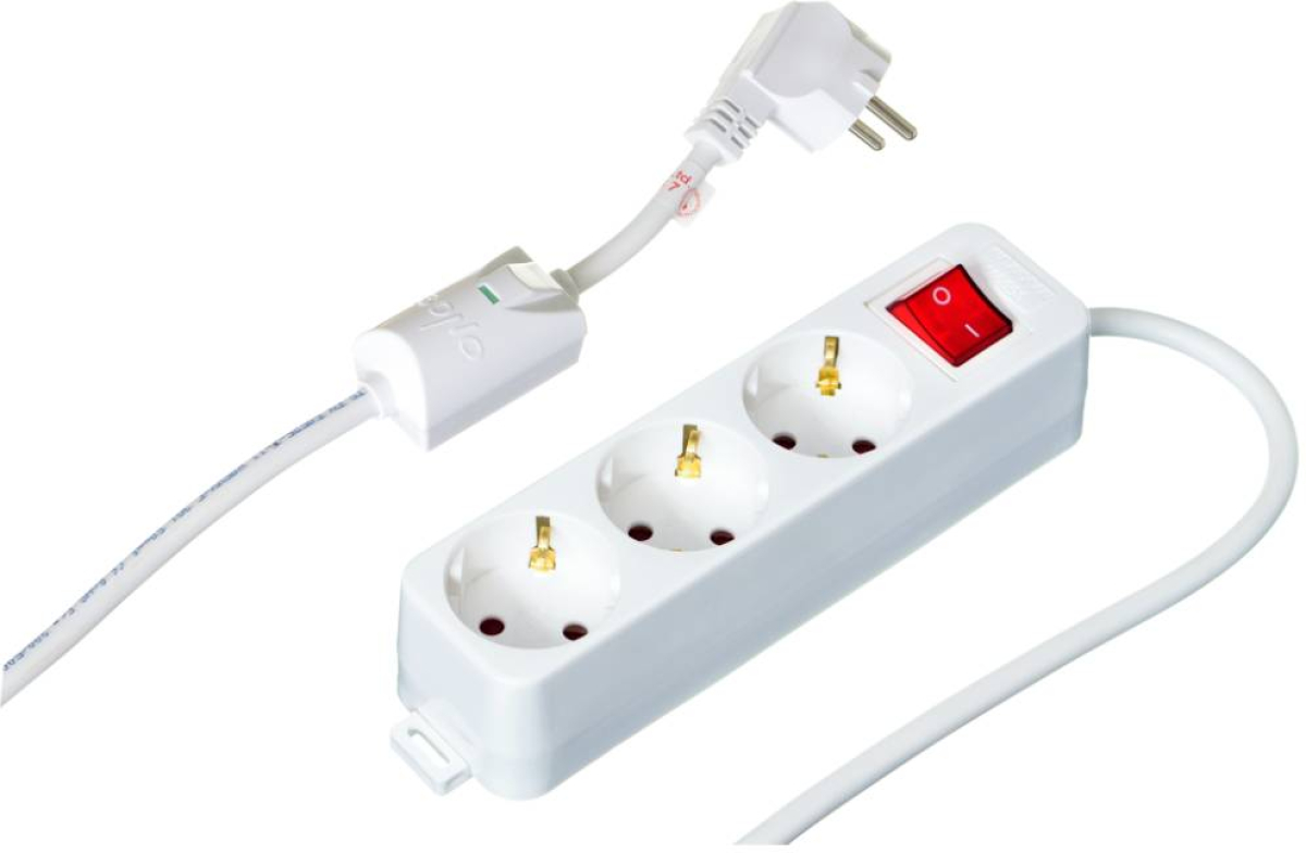 Контакт Sono 3КХ1.5 ел. разклонител със защита от пренапрежение и детска защита, 3 гнезда, 1.5м, с ключна ниска цена с бърза доставка - BestPC.BG